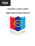 NCC Common Subjects Syllabus Overview | PDF | Navies | Military