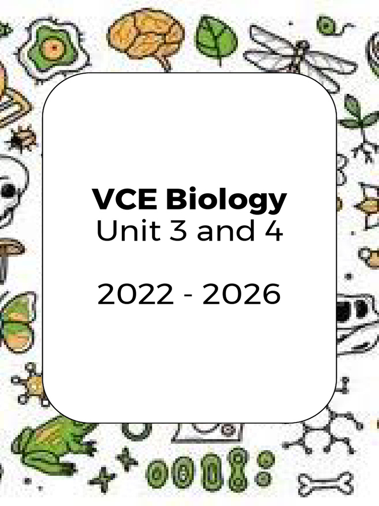 VCE Biology Units 3 & 4 Overview | PDF | Operon | Messenger Rna
