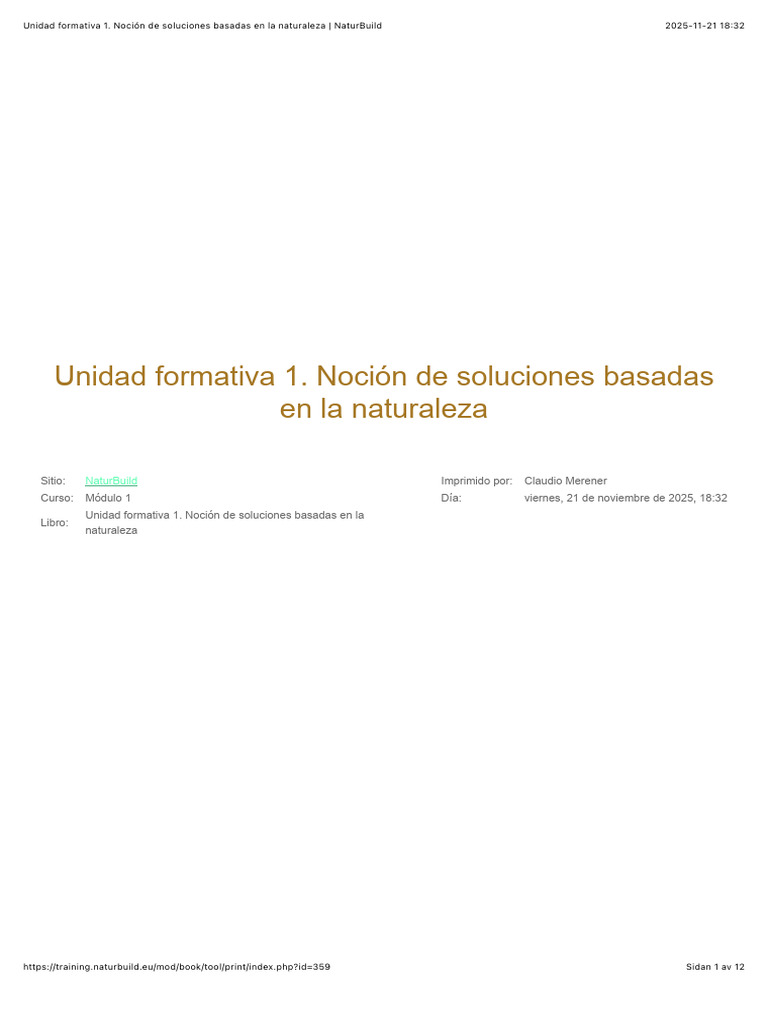 Soluciones Basadas en la Naturaleza: Guía | PDF | Infraestructura verde ...