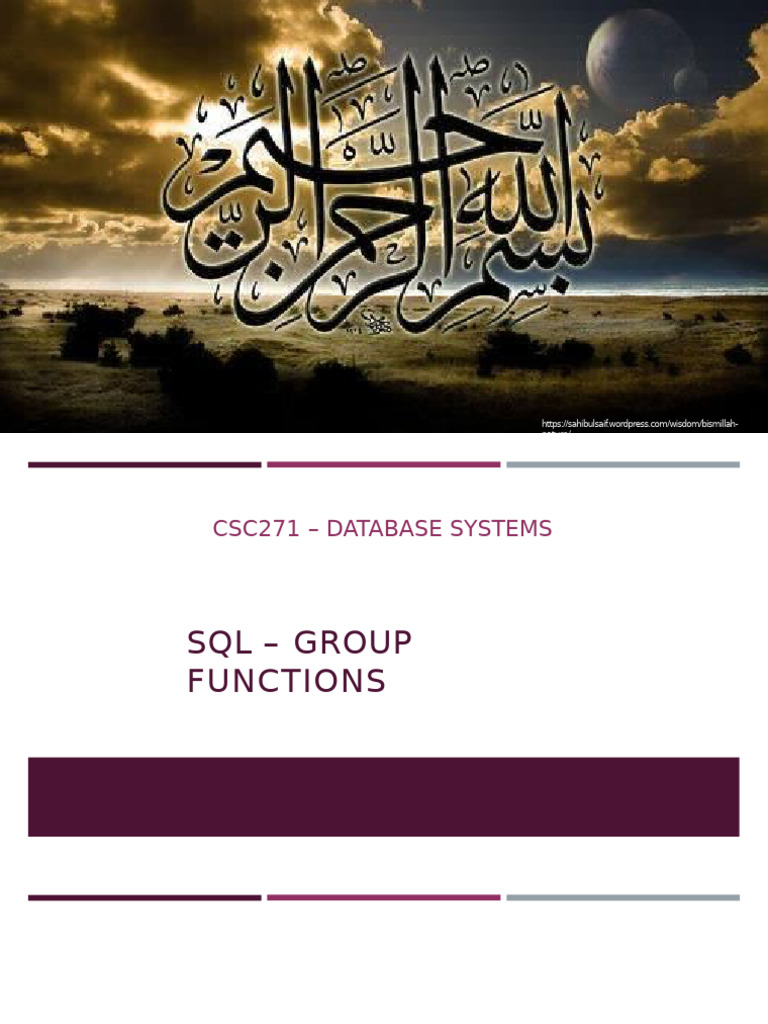 SQL Group Functions Explained | PDF | Table (Database) | Computer Data
