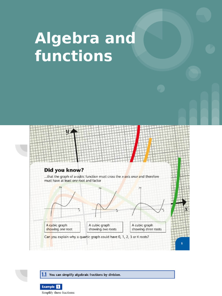 Algebra and Functions C2 Chapter 1 | PDF