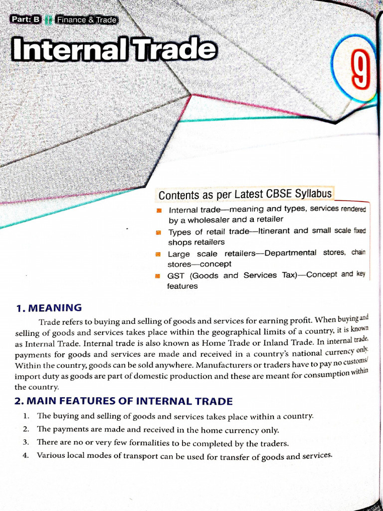 CH 9 Internal Trade | PDF