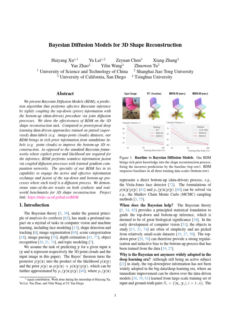 Bayesian Diffusion Models for 3D Reconstruction | PDF | Statistical ...