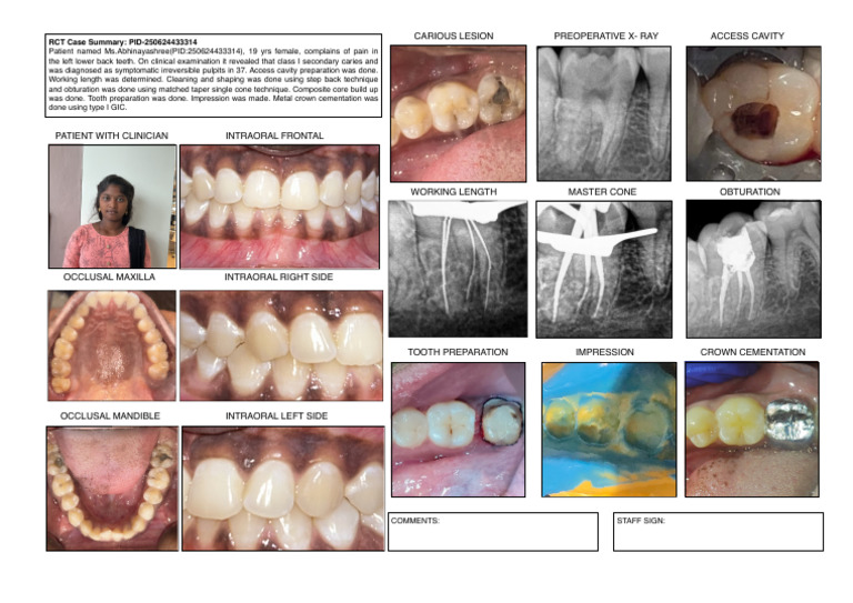 RCT Case Summary for Ms. Abhinayashree | PDF