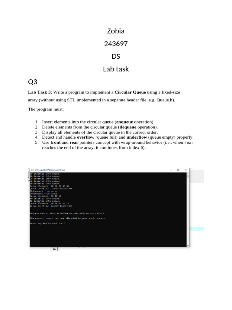 243697 queue | PDF
