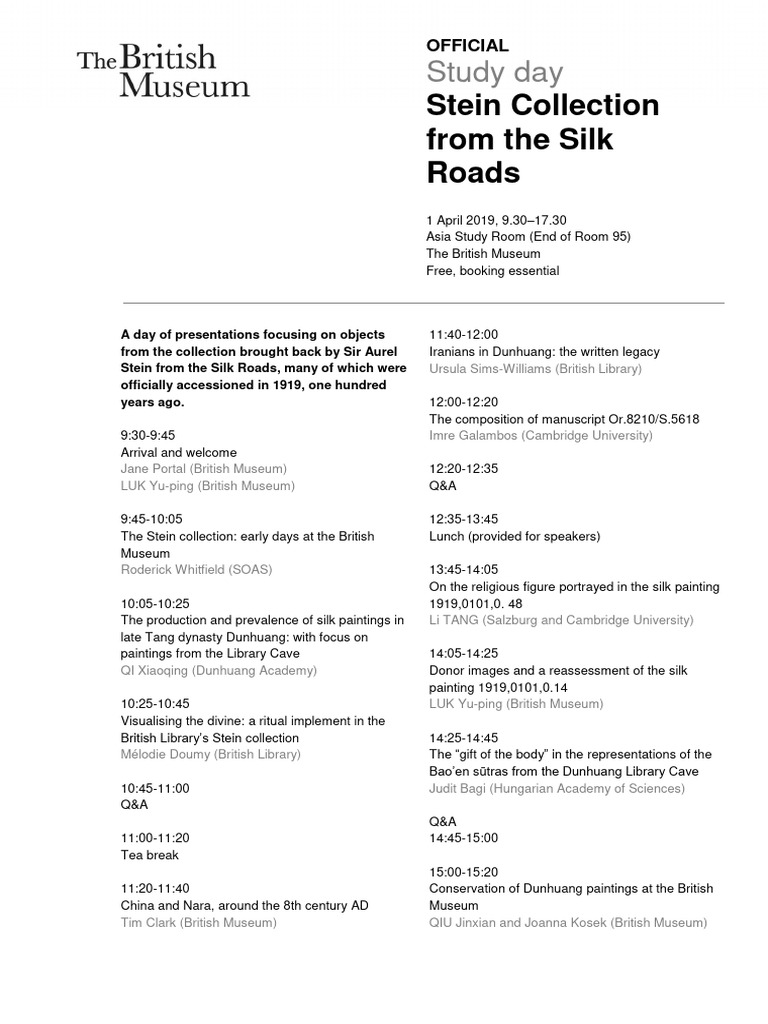 Stein Collection Study Day Overview | PDF