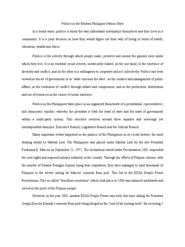 research paper about politics in the philippines pdf