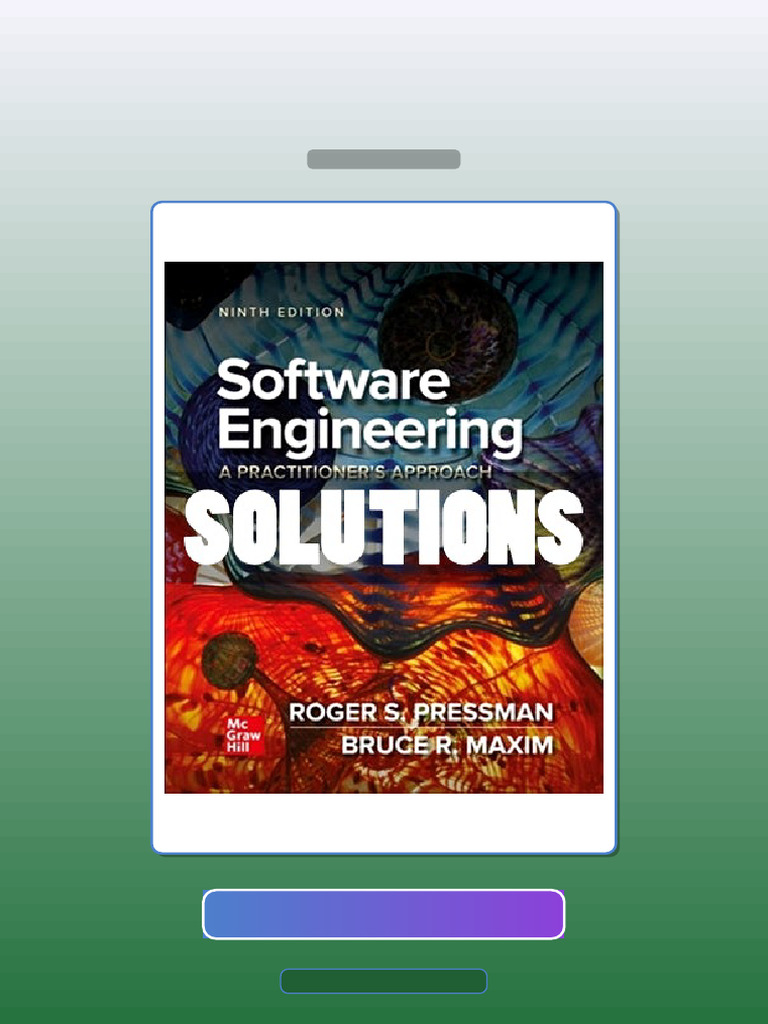 Test Bank for Software Engineering 9th Edition Pressman | PDF ...