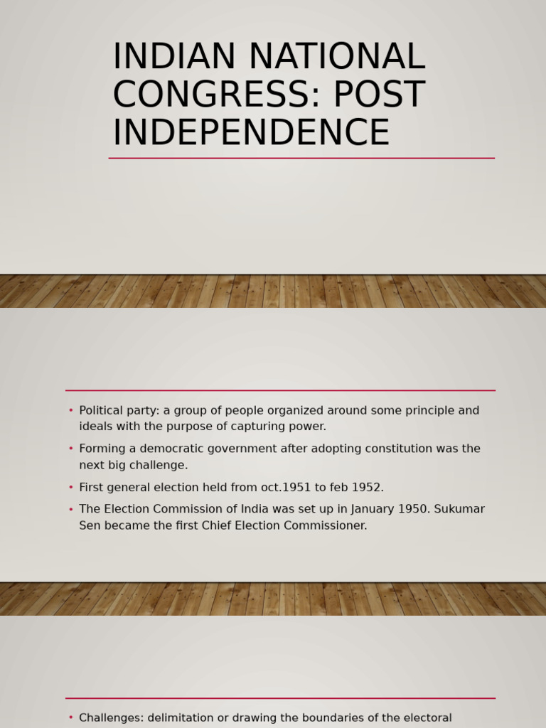 Congress Party's Post-Independence Dominance | PDF | Indian National ...