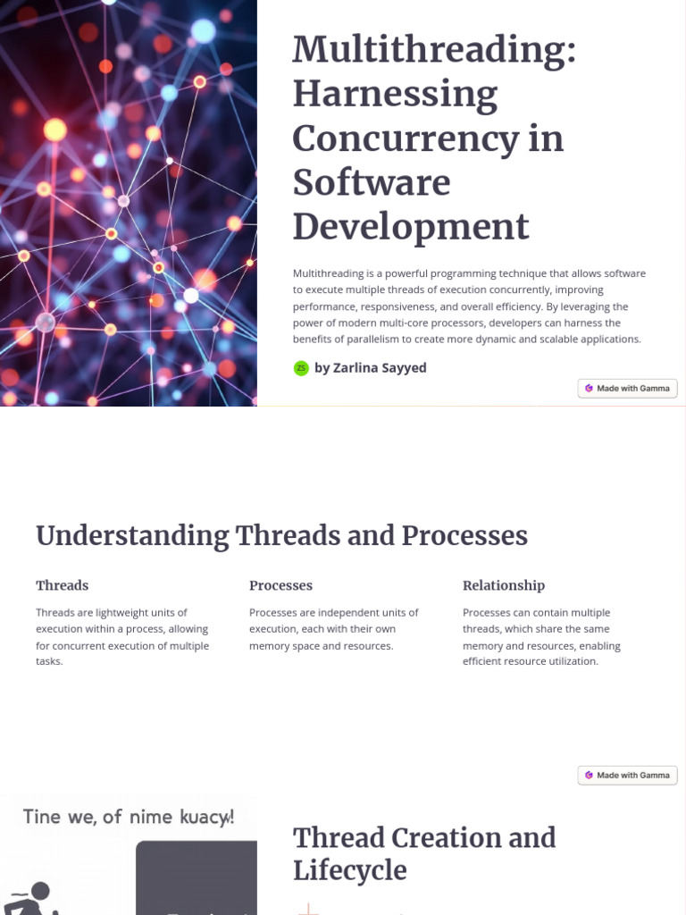 Multithreading in Software Development | PDF | Thread (Computing ...