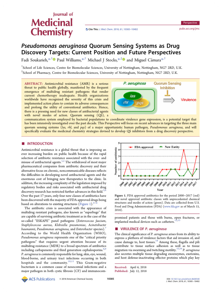 Quorum Sensing in Pseudomonas aeruginosa | PDF | Pseudomonas Aeruginosa ...