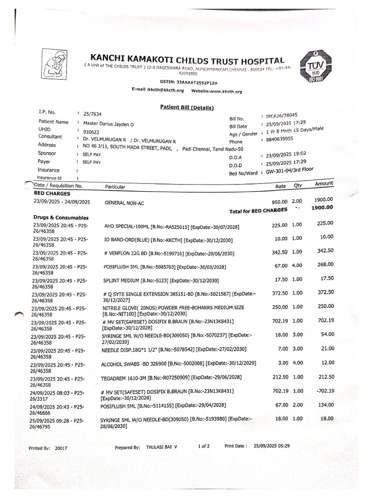 Final Bill | PDF