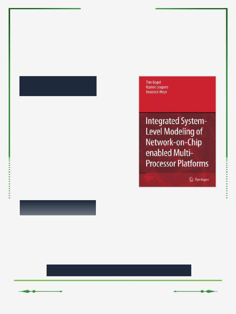 Integrated System Level Modeling of Network on Chip enabled Multi ...