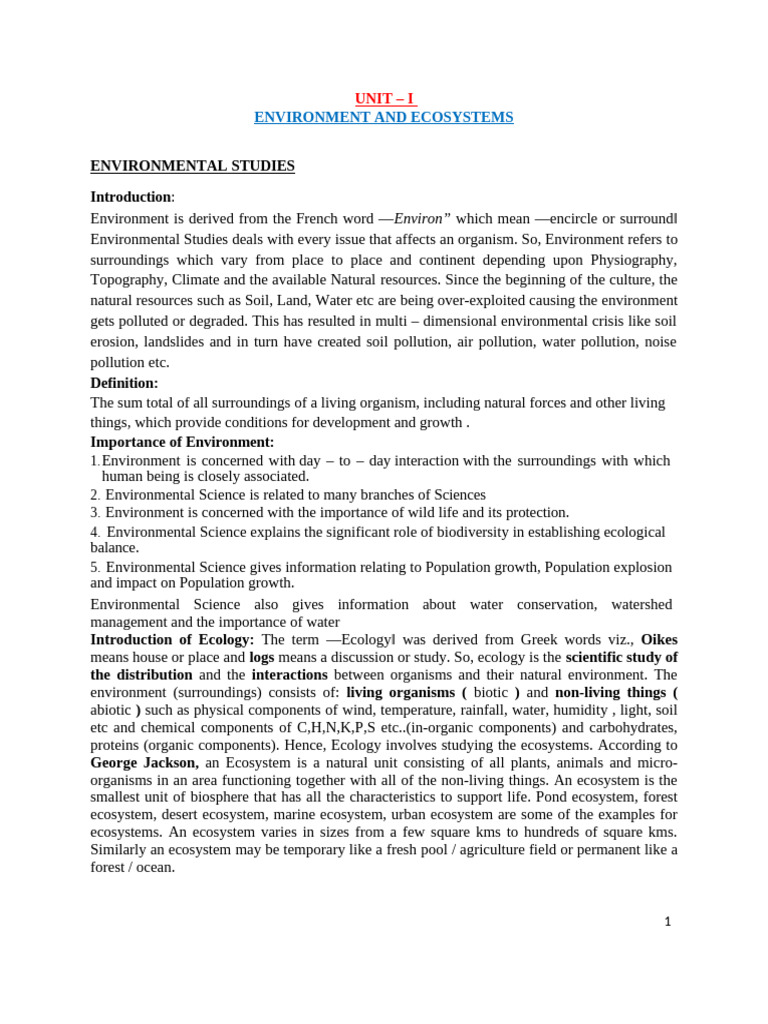 Understanding Ecosystems and Ecology | PDF | Ecosystem | Food Web