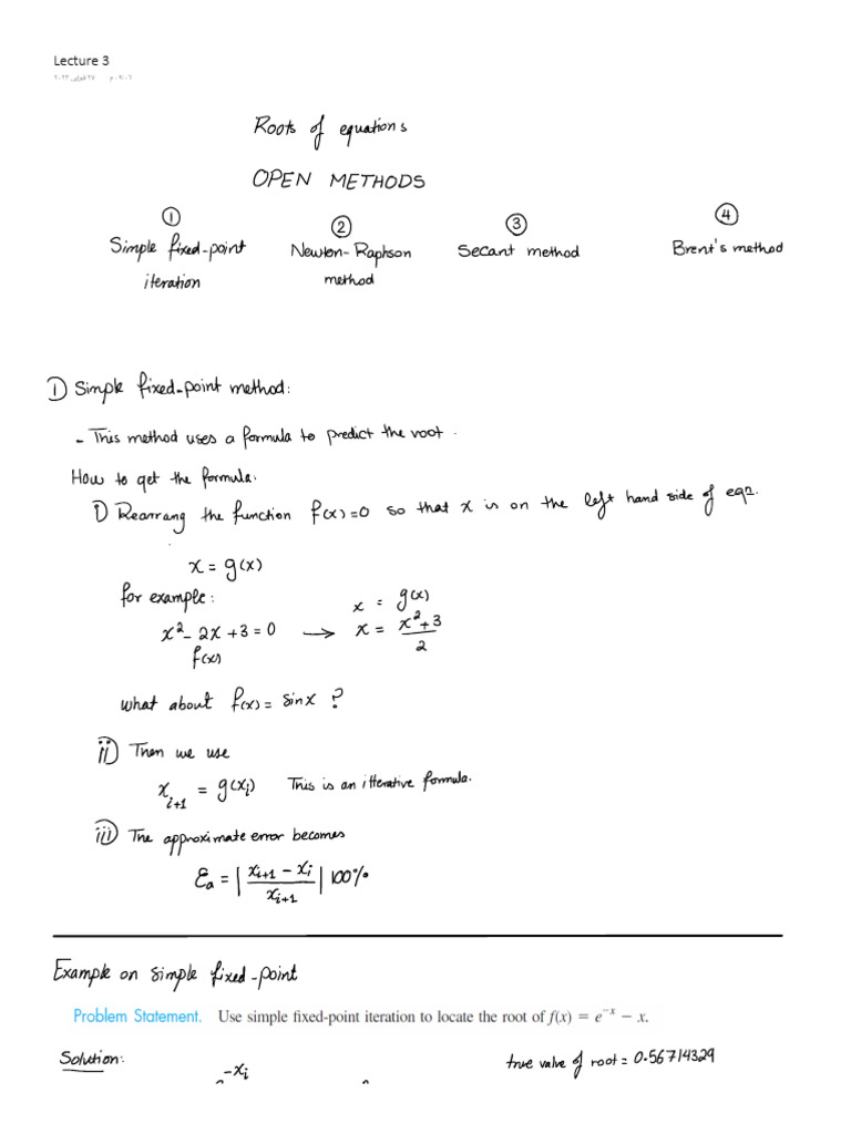 Lecture 3 Engineering Analysis I | PDF