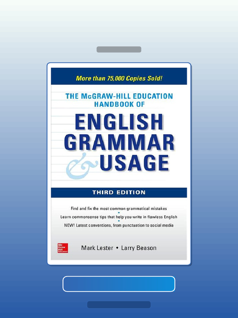 Test Bank for McGrawHill Education Handbook of English Grammar Usage ...