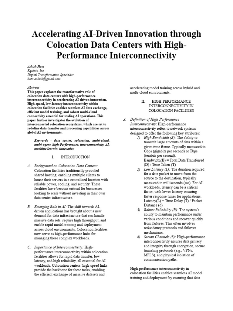 AI Driven Data Interconnectivity | PDF | Cloud Computing | Computer Network
