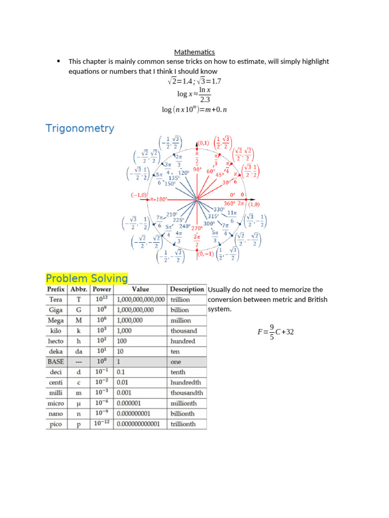 Estimation Tricks in Mathematics | PDF