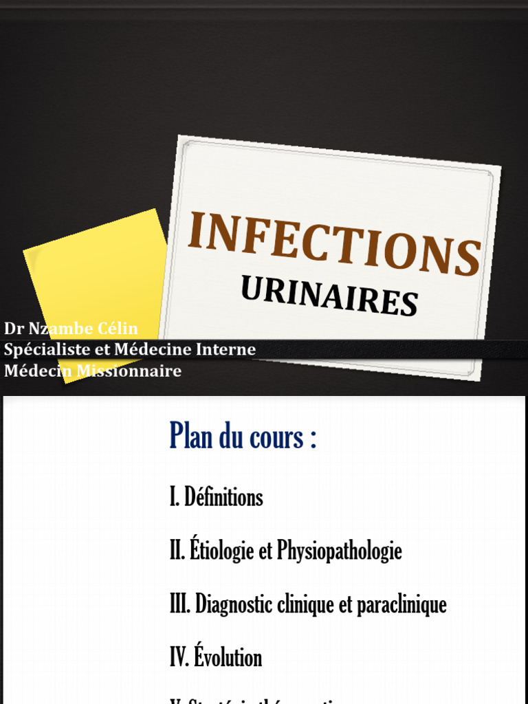 Infection Urinaire Diagnostic et Traitement PDF Infection — free download