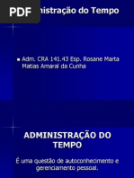ADMINISTRAÇÃO DO TEMPO