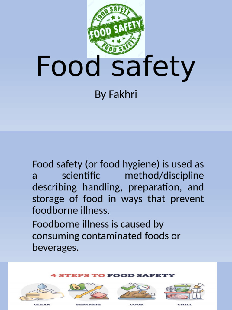 Essential Food Safety Principles | PDF