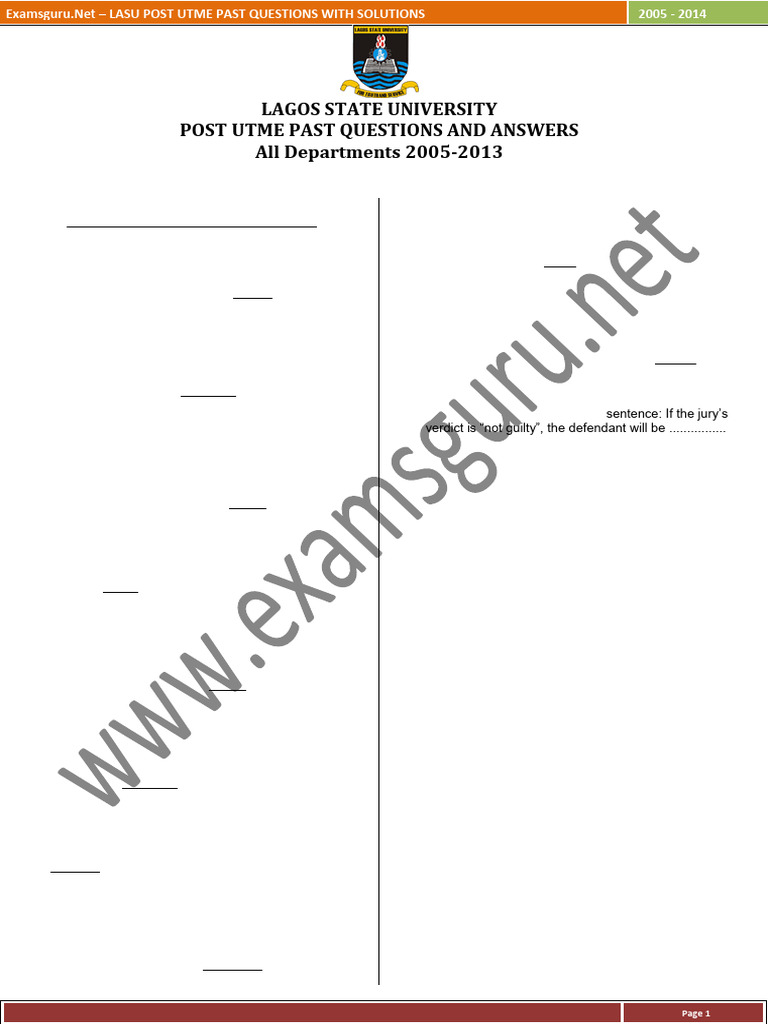 LASU All Department | PDF | Mean | Triangle