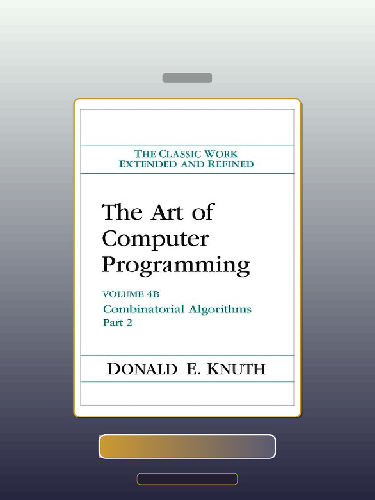 Test Bank for the Art of Computer Programming Volume 4B Combinatorial ...