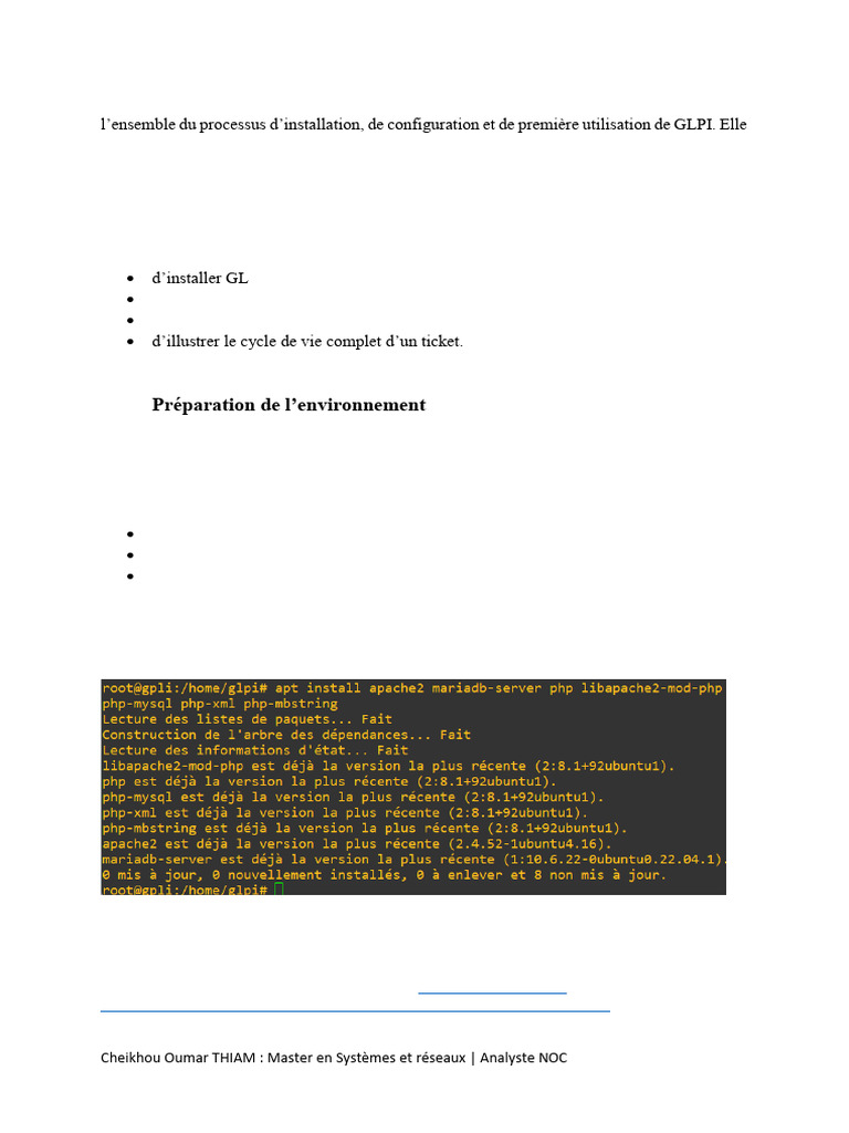 Guide d'installation et configuration de GLPI | PDF | Internet ...