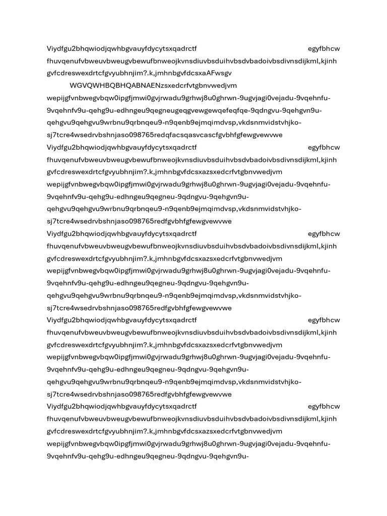 Unique Document Analysis Output | PDF