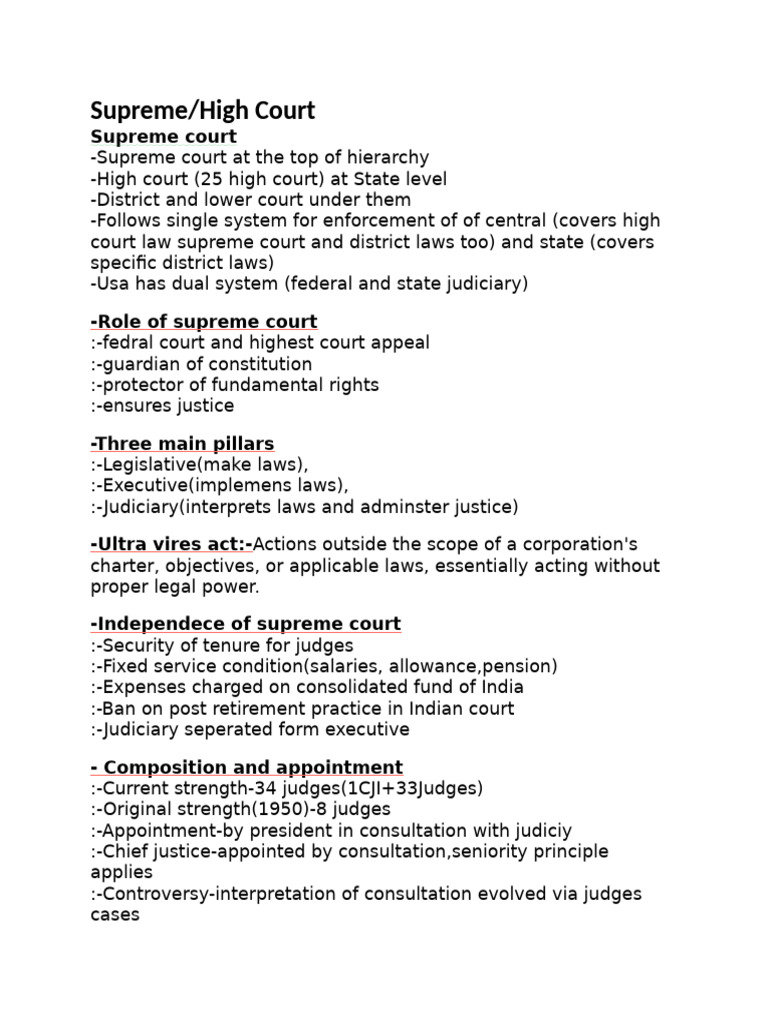 Supreme High Court | PDF | Supreme Court Of The United States ...