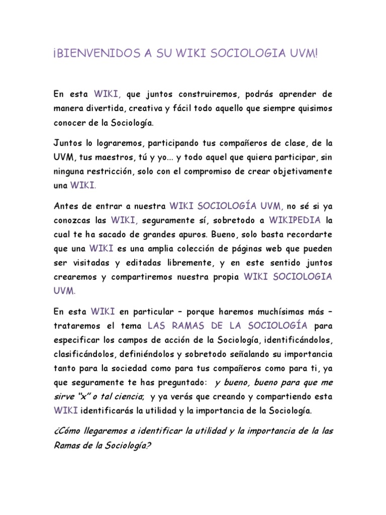 Ramas de la Sociología