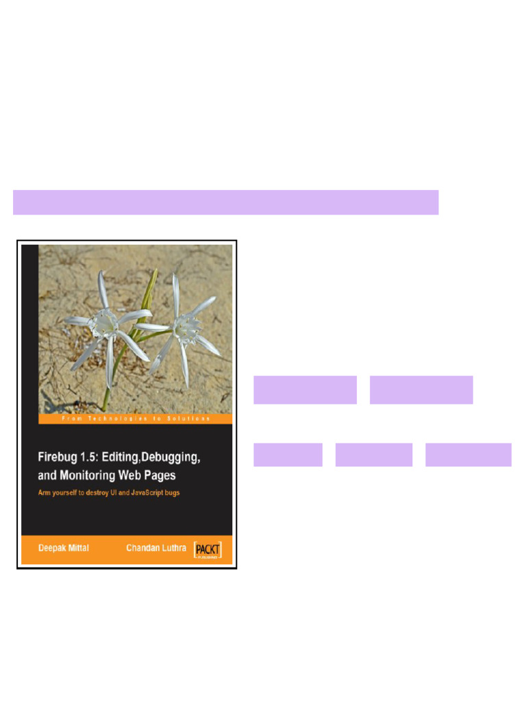 Firebug 1 5 Editing Debugging and Monitoring Web Pages 1st New edition ...