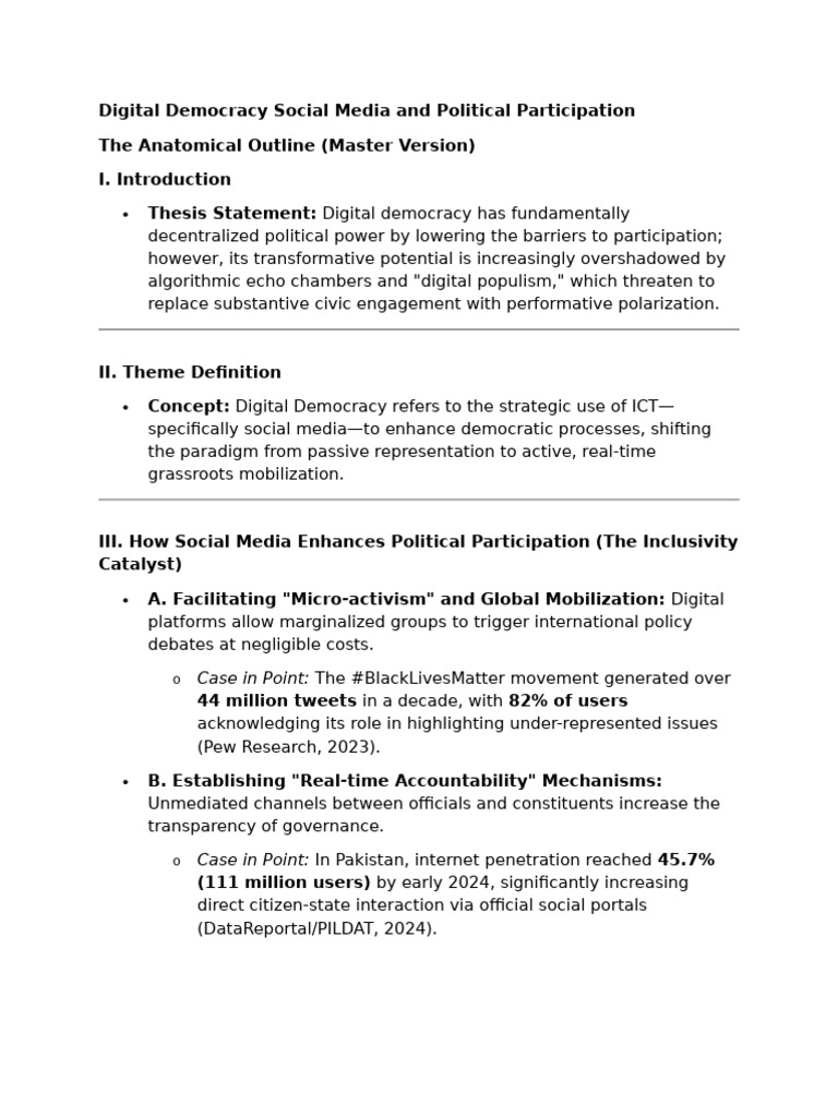 Digital Democracy: Social Media's Impact | PDF | Democracy | Political ...