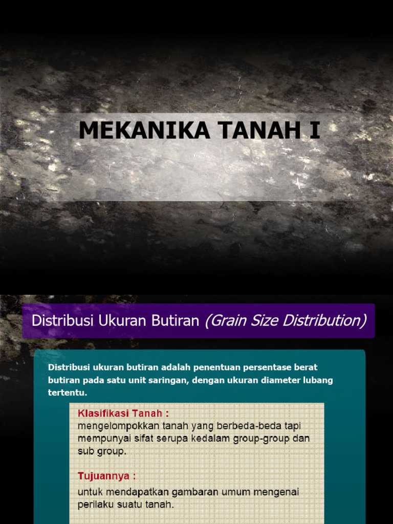 Analisis Distribusi Ukuran Butiran Tanah | PDF