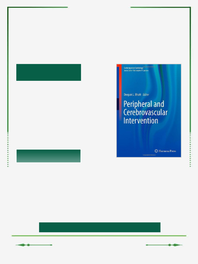 Peripheral and Cerebrovascular Intervention 1st Edition Vijay Nambi Md ...