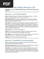 Class 10 Science Practical Guide | PDF | Ph | Acid