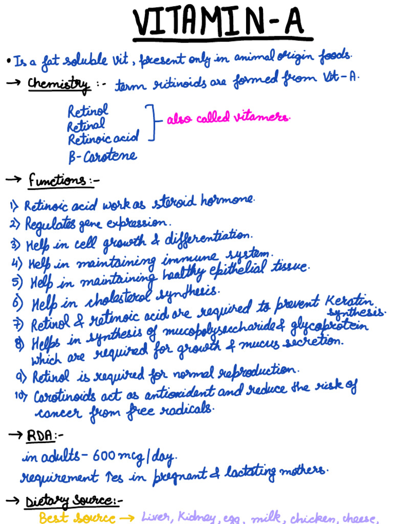 Vitamin A | PDF