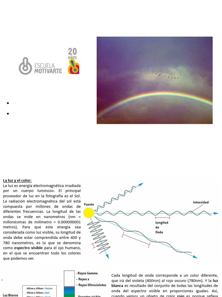 Propiedades de la Luz y Color en Fotografía | PDF | Color | Ligero