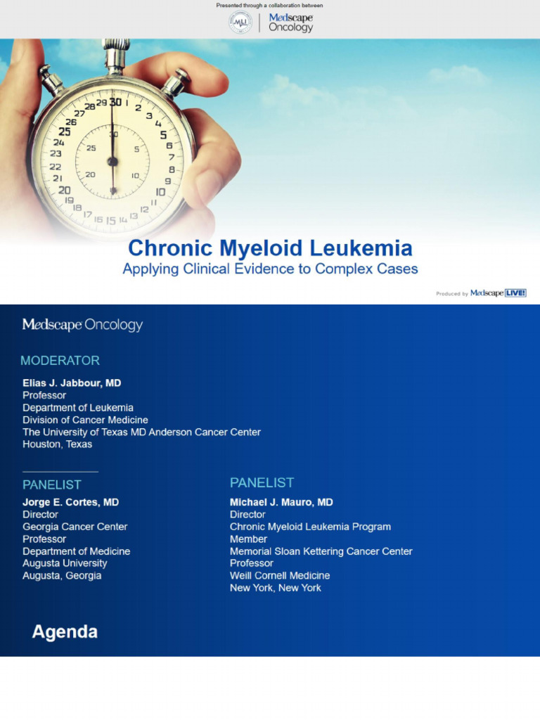 Clinical Evidence in Chronic Myeloid Leukemia | PDF | Cardiovascular ...