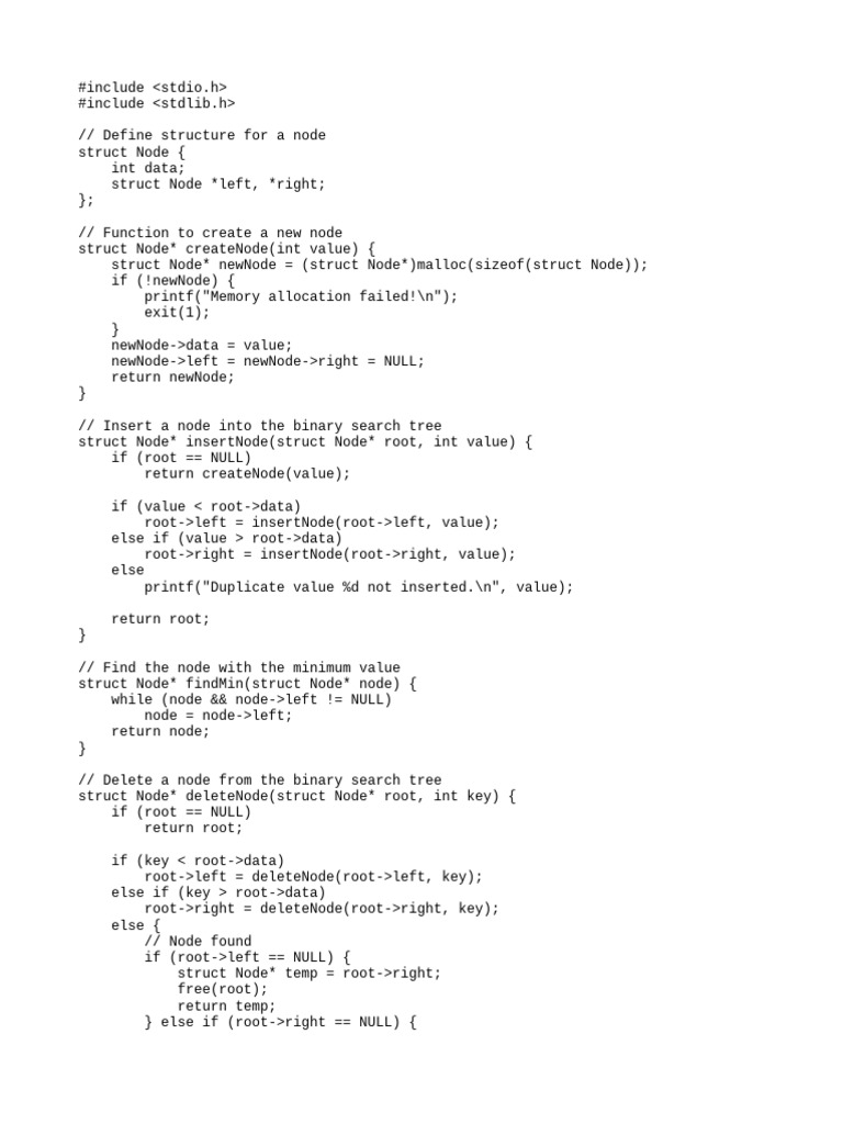 sai bst | PDF | Software Engineering | Algorithms And Data Structures