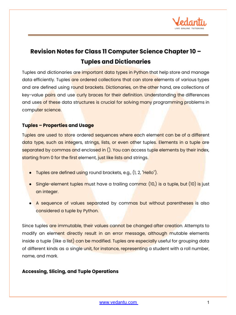 Tuples and Dictionaries in Python | PDF | Bracket | Sequence