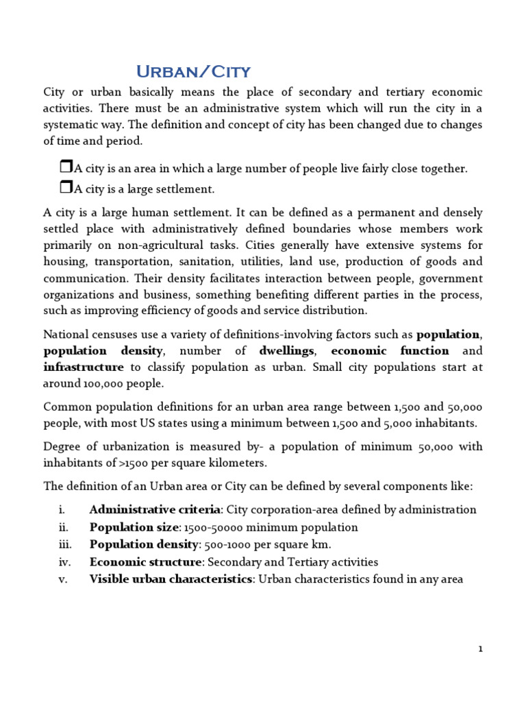 Understanding Urbanization and Cities | PDF | Cost Of Living | City