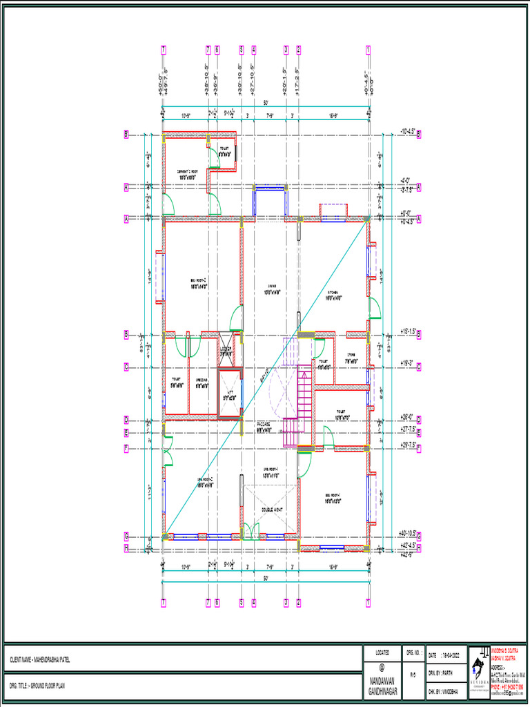Ground Floor Plan for Residential Design | PDF