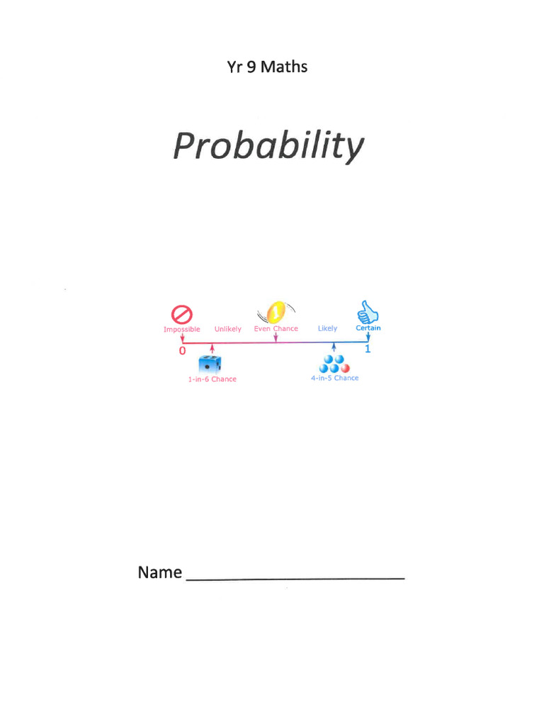 Probability Modified Booklet | PDF
