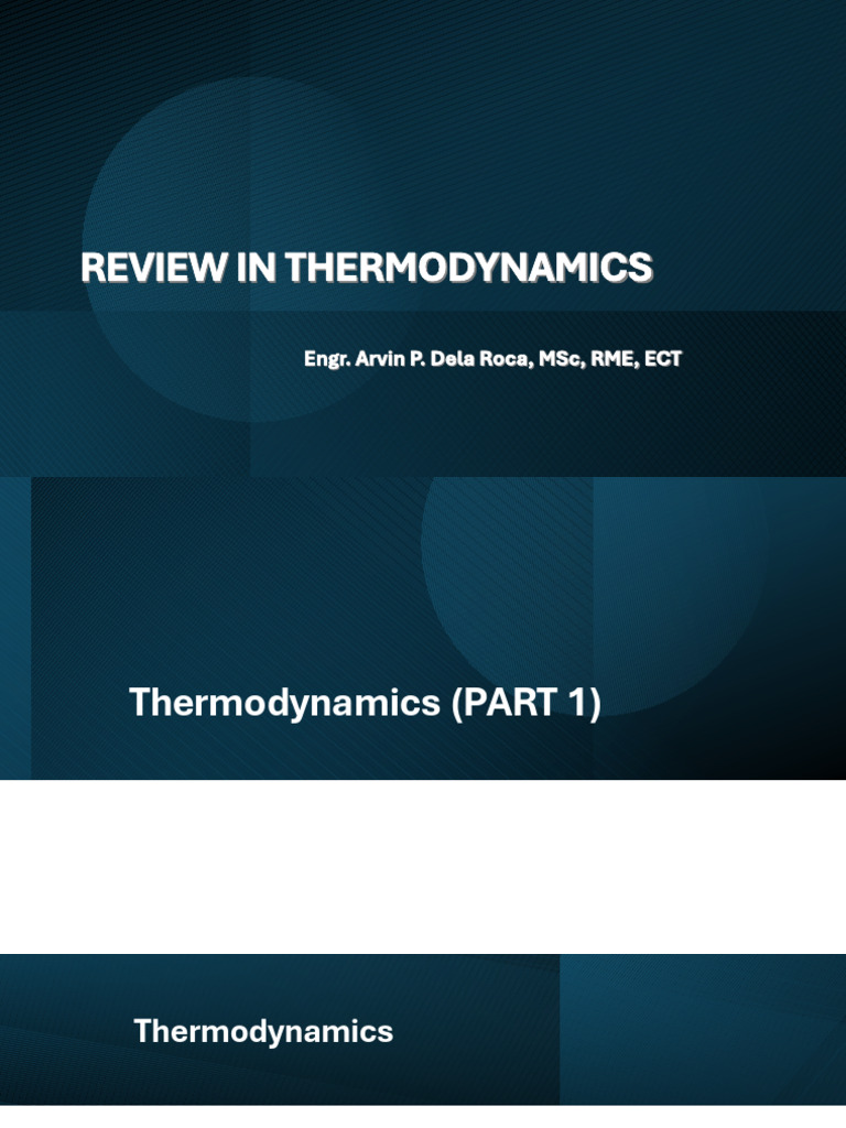 Introduction to Thermodynamics Concepts | PDF | Gases | Heat