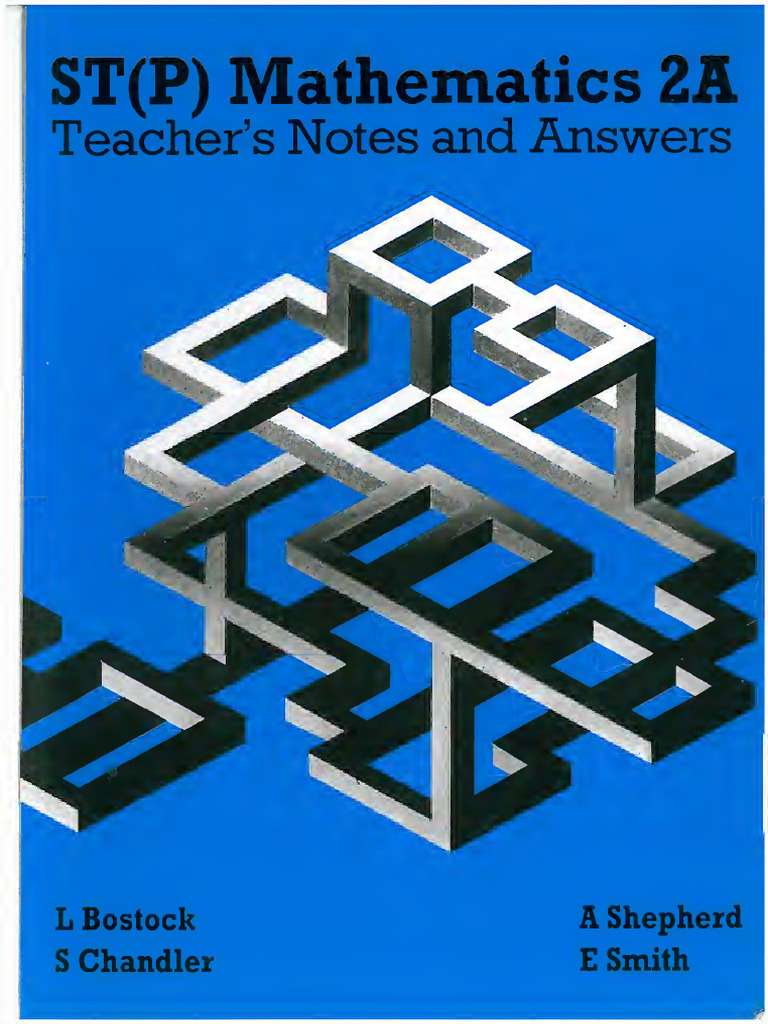 ST(P) Mathematics 2A Teacher's Notes | PDF | Perpendicular | Mathematics
