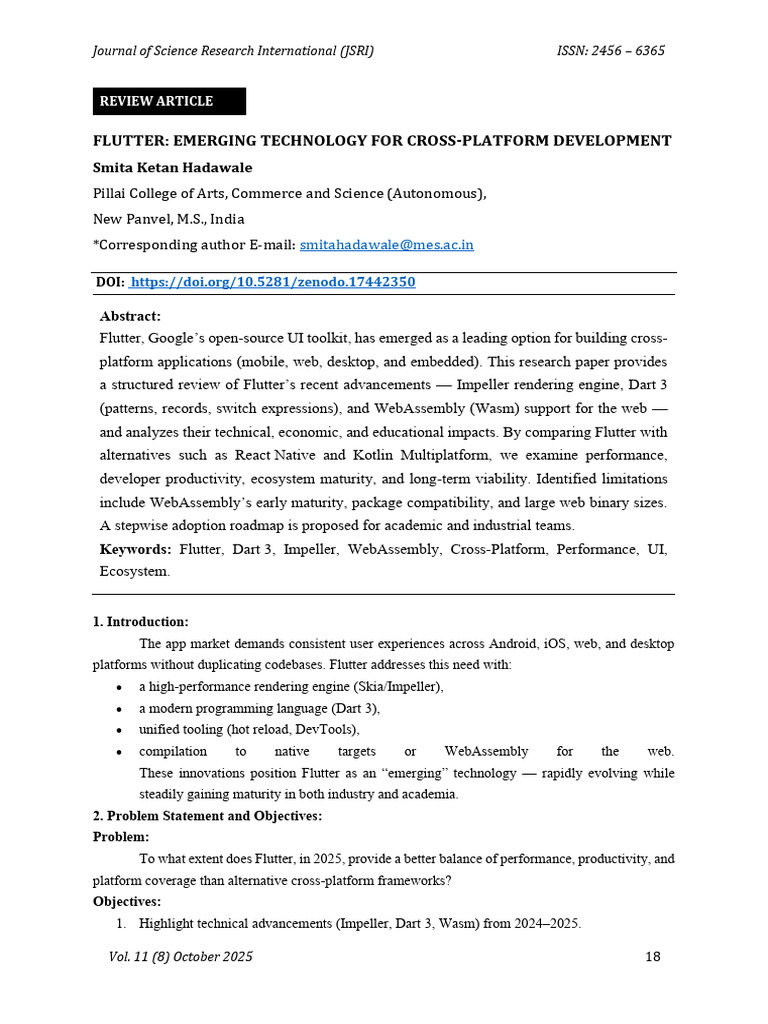 Flutter: Cross-Platform Development Review | PDF | Cross Platform ...