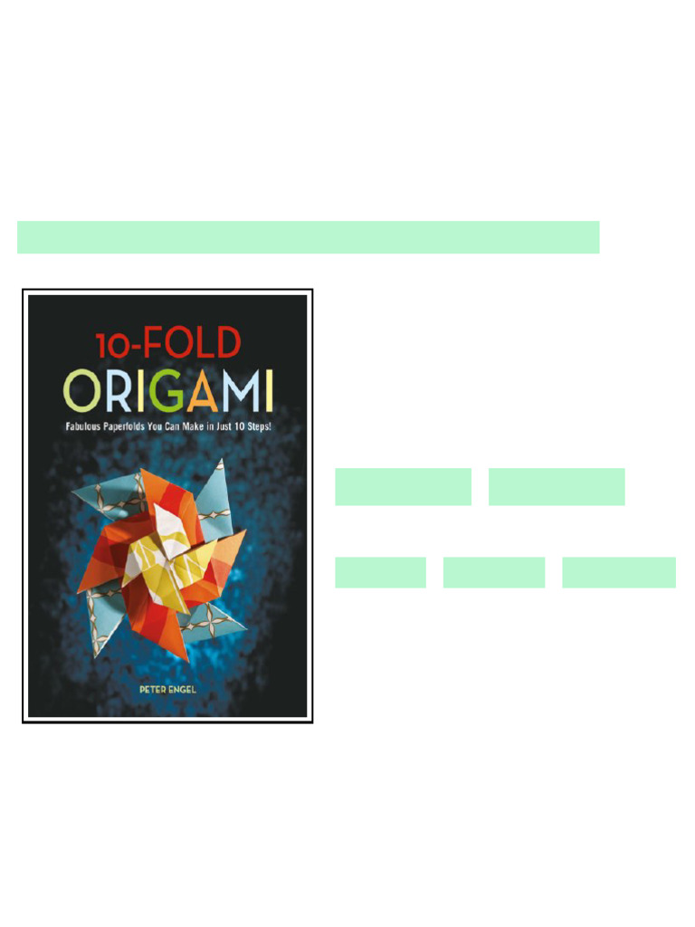 (Ebook) 10-Fold Origami by Peter Engel ISBN 9784805310694, 4805310693 ...