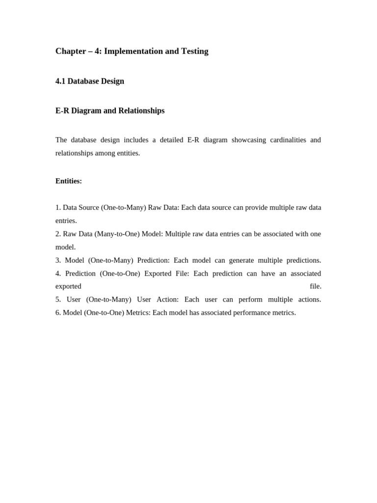 Chapter 4 Implementation and Testing | PDF | Forecasting | User (Computing)