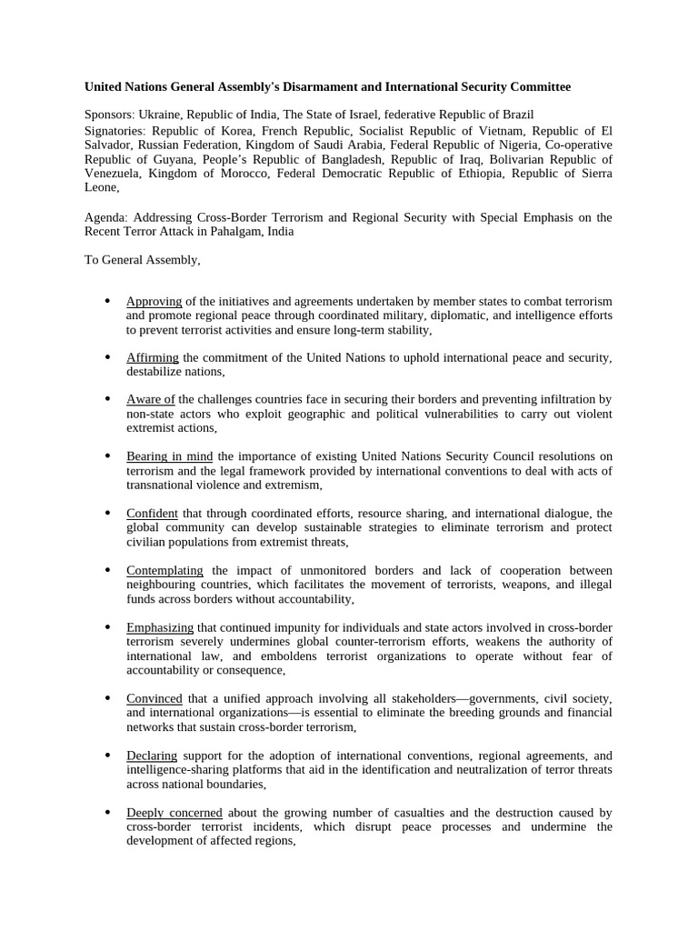 United Nations General Assembly | PDF | United Nations | International ...
